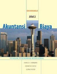 Image of AKUNTANSI BIAYA JILID 1: Dengan Penekanan manjerial edisi 12
